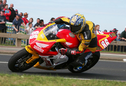 Cameron Donald in action at the North West before his crash (Alan Armstrong)